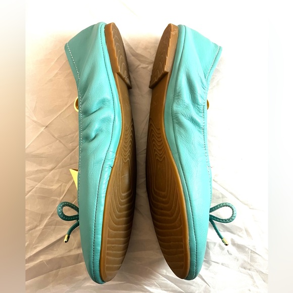 Eureka Turquoise Leather Ballet Flats size 9 - Picture 5 of 11